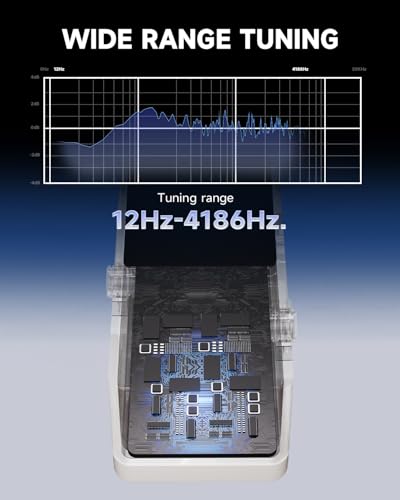 Image of Donner Tuner Pedal, DT Deluxe Chromatic Guitar Tuner for Electric Guitar and Bass, ±1 Cent Precision, USB or 9V Power Supply, True Bypass