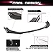 x xotic tech Front Bumper Lip Chin Spoiler Splitter Diffuser Protect Body Kit with Adjustable 8