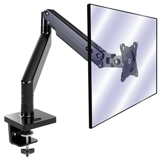 Invision Monitor Halterung für die 24-40 Zoll Bildschirme VESA 75-100 mm, Ergonomisch, Höhenverstellbar, Neigbar, Ausziehbar 2-15 kg (MX450)