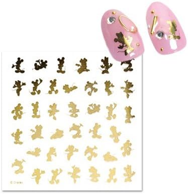 Amazon ピアドラ ネイルシール シルエット ミッキー ミニー ゴールド ﾃﾞｨｽﾞﾆｰ Pieadra シール ステッカー 通販