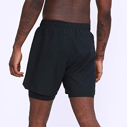 Ajcoflt Calças esportivas 2 em 1 masculinas de secagem rápida Calças curtas para basquete.