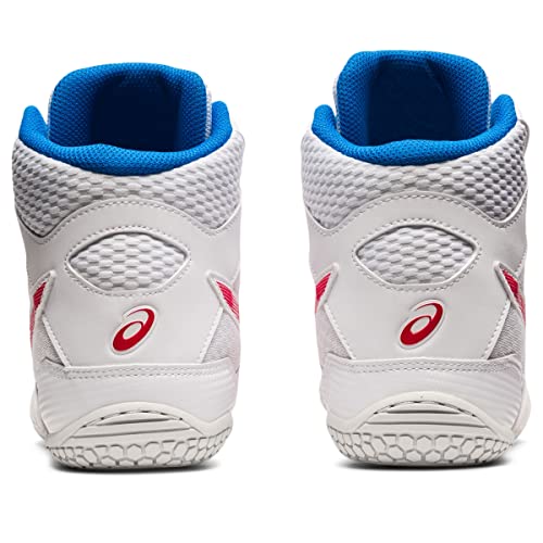 Asics Men's Matcontrol 2 Wrestling Shoes, 13, White/Electric Red #TOP4