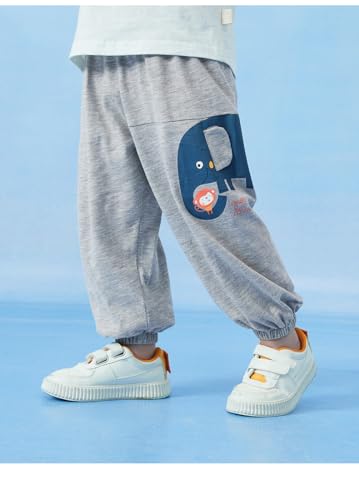 Irsutey Toddler Boy Cotton Pull-On Sweatpants Cute Elephant Cartoon Jogger Sweatpant Casual Sport Summer Lounge Pants2