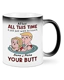 Personalized After All This Time I Still Want To Touch Your Butt Mug Funny Coffee Ceramic Cup Gifts For Couple For Men And Women Naughty Gifts For Newlywed For The Loved One On Valentine's Day
