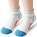 Zumou Kids Athletic Ankle Socks Low Cut Heel Tab for Youth Big Boys Hiking Socks(12-18 Years, A Assorteds 6 pairs)