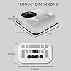 SXHEYUY RV Air Conditioner, 12V AC Silent with Air Conditioning Refrigerant, Summer Truck Cold Air Conditioner, with Cooling Function, Suitable for Truck, Camper,White,12v