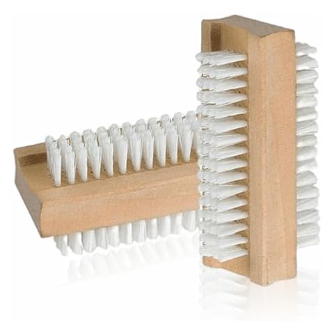 Wooden Nail Brush Double-Sided Cleaning Set Cover