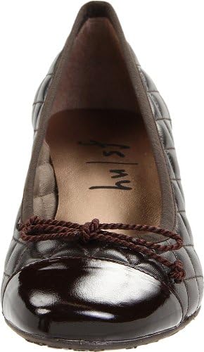 French Sole FS/NY Women's Deluxe Pump, Brown Patent/Brown Calf, 8.5 M US | Image 1