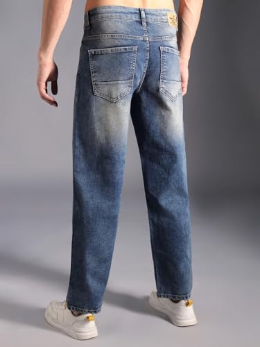 Image of HIGH Star Men's Regular Fit Mid Rise Jeans
