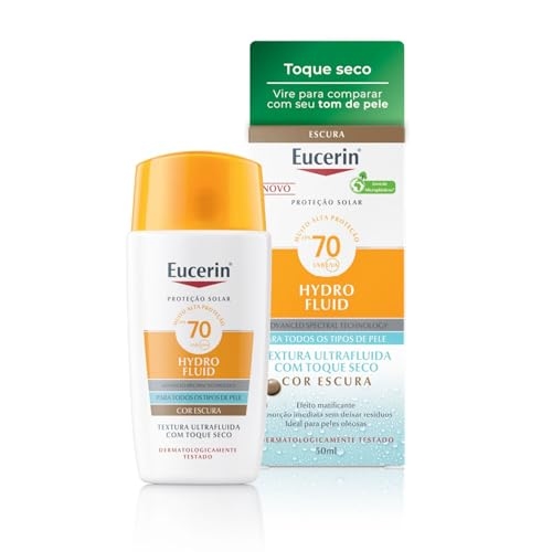 Eucerin Sun Protetor Solar Hydro Fluid Facial Cor Escura FPS70 50ml Eucerin Sun Protetor Solar Hydro Fluid Facial Cor Escura FPS70 50ml