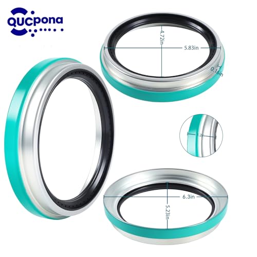Image of 1 Pack of QUCpona Wheel Seal Drive Axle, TR47697 | Classic Type, Replaces SKF 47697 , Fits Freightliner Kenworth Peterbilt Navistar Volvo Semi Trucks
