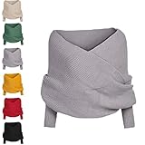 Photo Gallery ajuyol sciarpa da donna con maniche confortevole scialle lavorato a maglia sciarpa multifunzionale con maniche caldo maglione sciarpa con maniche, grigio, taglia unica Photo Gallery ajuyol sciarpa da donna con maniche confortevole scialle lavorato a maglia sciarpa multifunzionale con maniche caldo maglione sciarpa con maniche, grigio, taglia unica