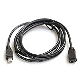 ImBros USB 5Pin Male to Female Data Sync Chager Extension Cable Applicable to The Car Recrder (Color : Black, Size : 1.5m)