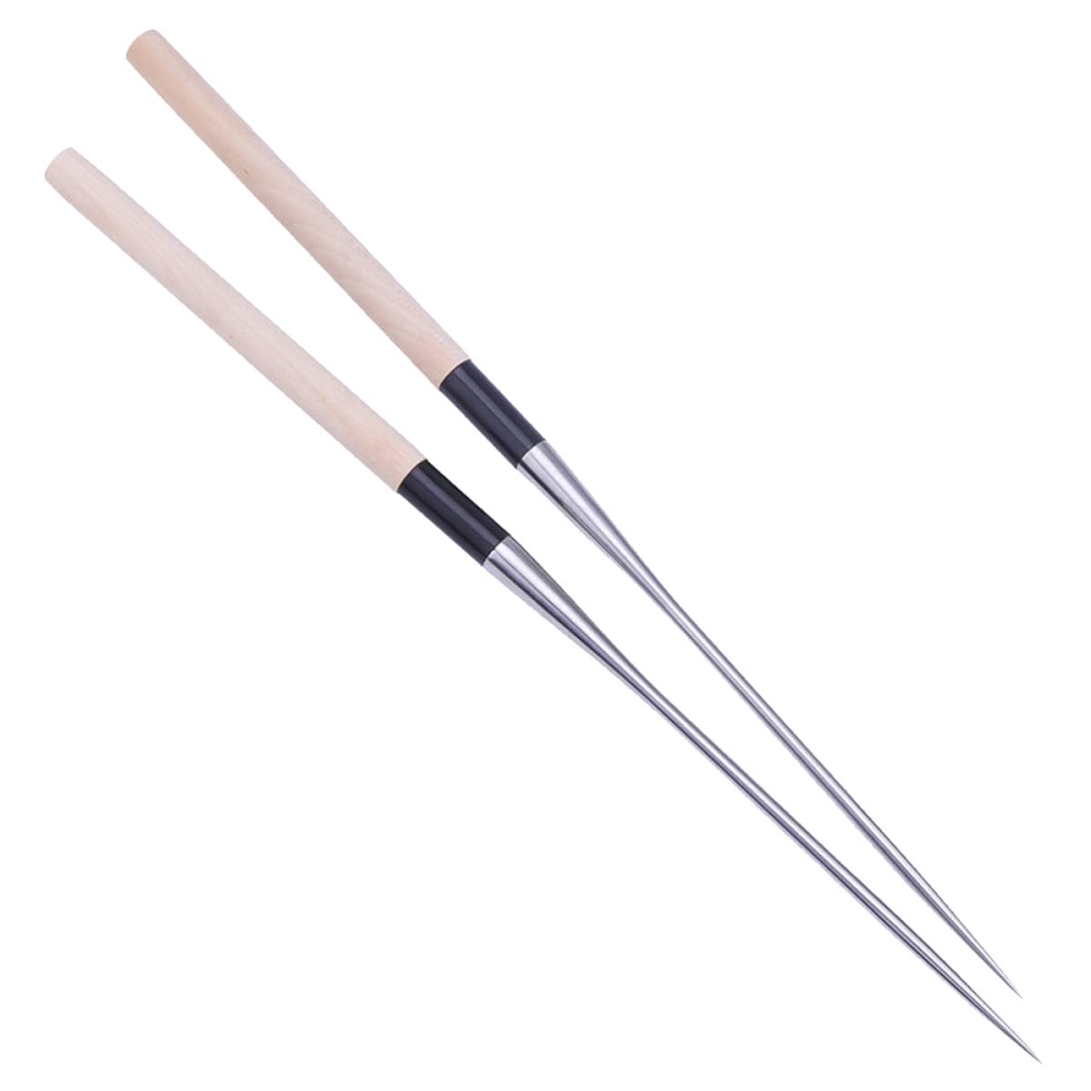 Palillos reutilizables para sashimi de acero inoxidable estilo japonés duraderos