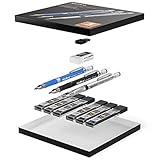 Nicpro 2mm Mechanical Pencil Set, 3 PCS Artist Propelling Drafting Clutch Pencil 2.0 mm for Art Drawing Writing Sketching with 6 Tube HB & 2B Refill, Eraser, Sharpener, Propelling Lead Holder - Image 7