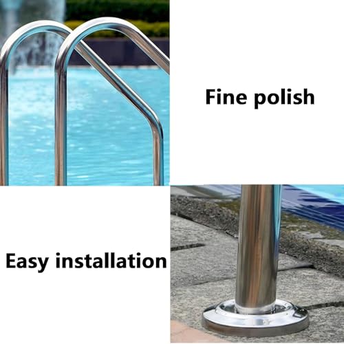 Escalera para piscina 2 peldaños con pasamanos y capacidad 550 lb miniatura 5