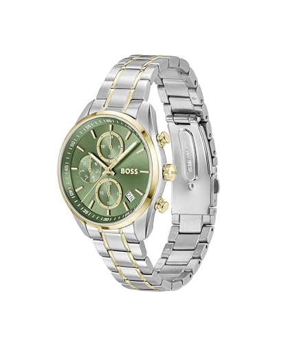 BOSS Analogue Multifunction Quartz Watch for Women Grand Tour Ladies Collection with Two-Tone Stainless Steel Bracelet - 1502766