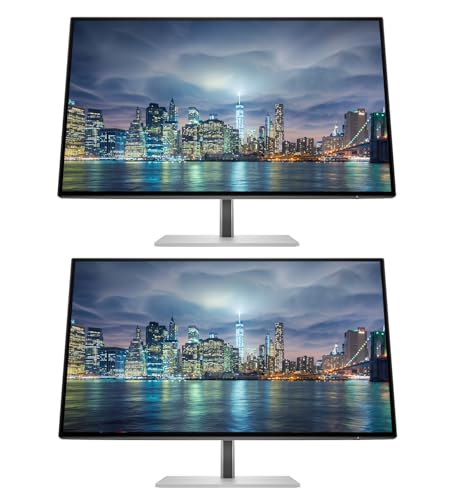 Image of HP Series 7 Pro 24-inch 724pu WUXGA (1920 x 1200) 100Hz 5ms LCD IPS Monitor, 2-Pack Bundle, 4-Sided Micro-Edge, Daisy Chain, HDMI, DisplayPort, USB Hub, USB-C w /100W PD