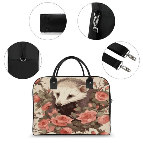Bolso Tote Nylon Ajustable con Cremallera para Laptop miniatura 6
