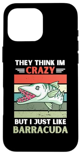 ���B���e�[�W They Think Im Crazy But I Just Like Barracuda Lover �X�}�z�P�[�X iPhone 16 Pro Max �p