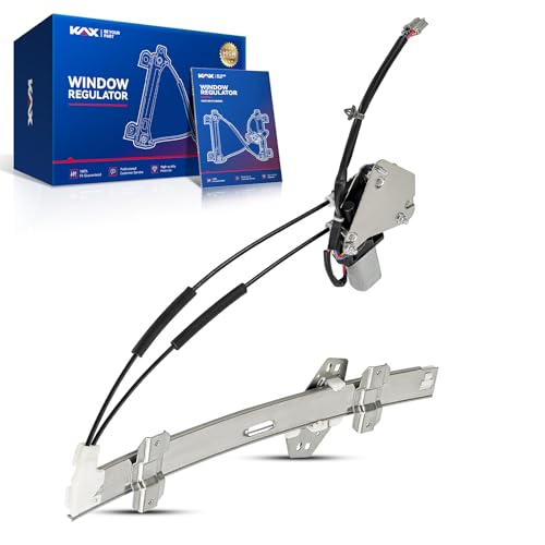Image of KAX Front Left Power Window Regulator w /Motor for Honda Accord 1994-1997 | Replace 741-713,72250SV4A01,72210SV2003,Front Left Driver Side(2-Pin)