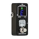 Pedal afinador cromático para guitarra y bajo