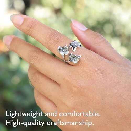 NINA DESIGNS Sterling Silver Rings - Sterling Silver Adjustable Ring, Silver Jewelry for Women, 925 Sterling Silver, Gift for Women Women’s Rings3