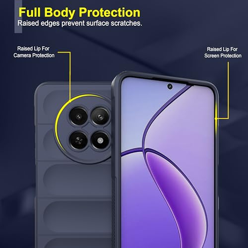 Image of Zapcase Back Case Cover for Realme 13 5G | Compatible for Realme 13 5G Back Cover | Liquid Silicon Magic Case with Camera Protection | Sapphire