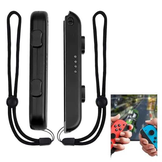 2 Paquetes de Controlador de Correa, Controlador de muñeca Correas de Muñeca para Controlador de Switch Joycon Tapas para Joystick Ajustable Correa de Muñeca (Negro)