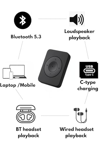 Image of Xzor Bluetooth MP3 Player - Portable Music Player with Built-in Speaker, Auto Pairing, Supports Wired & Bluetooth Earbuds /Headsets- Expandable Upto 128GB (Matte Black)