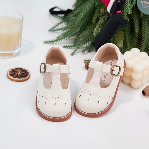 Image of Felix & Flora Toddler Girl Mary Jane Dress Shoes - School Oxford Flats for Girl Party Shoes.