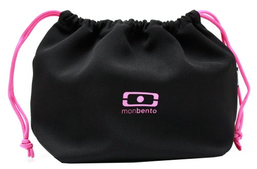 Monbento Bento - Pochette, Colore: Nero/Rosa