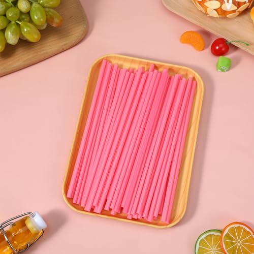 Pitillos en forma de corazón rosa 200 piezas miniatura 7