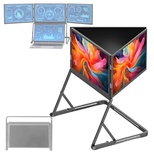 Image of 15.6 inch Triple Laptop Screen Extender Monitor,FHD 1080P IPS Plug-Play,Compatible with Windows /Mac(M1 M2 M3),for 13.6 inch - 17.3 inch Laptop