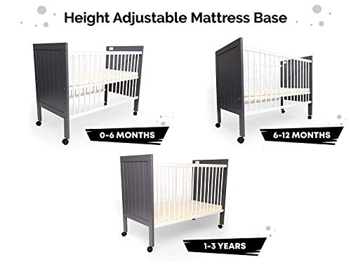 Buy R For Rabbit Baby S Den Wooden Baby Cot Crib Sofa Bed For Kids With Mattress For Babies Sleeping 3 Level Height Adjustment White Online At Low Prices In India Amazon In