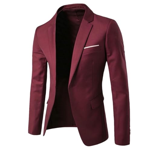 Blazer homme coupe ajustée style coréen pour costume professionnel