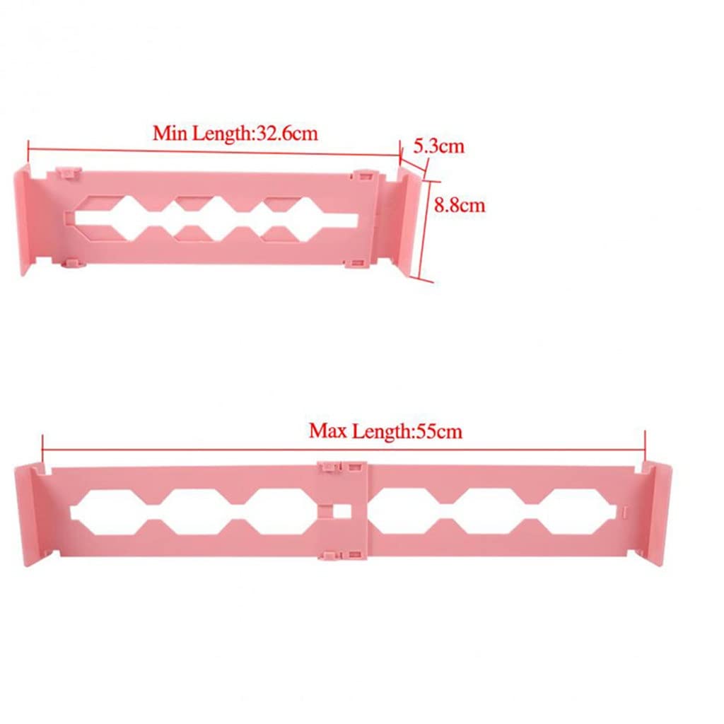 Divisori per cassetti Regolabili in plastica da 4 Pezzi Organizer Retrattile Stretch Storage Partition Board Multiuso DIY Home Office (3)