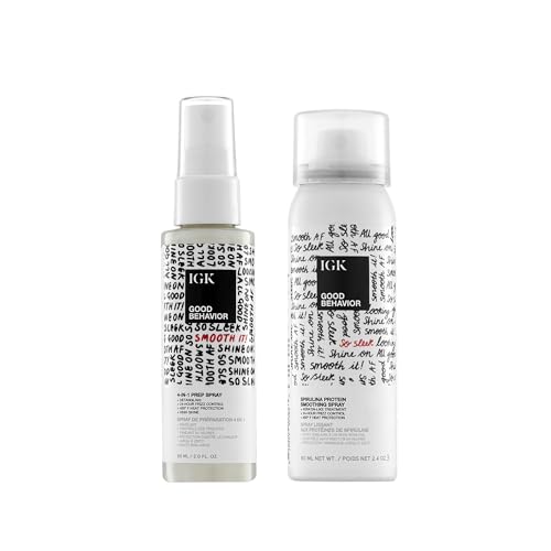 IGK Good Behavior Set de Viaje 4 en 1 Spray Prep + Control Frizz