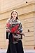 Wander Agio Winter Pashmina Shawls and Wraps Blanket Fashion Shawl Decoration Scarves for Women Handmade Embroider Paisley Scarf Red Maple 13