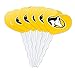 GRAPHICS & MORE Michigan Tech Primary Logo Heart Love Cupcake Picks Toppers Decoration Set of 6