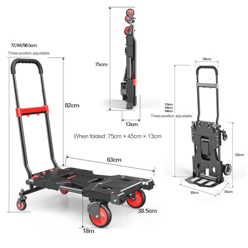 Carretilla Plegable Multifuncional Resistente Portátil miniatura 2