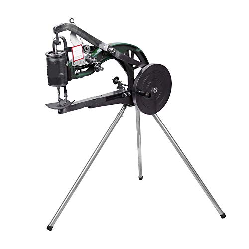 INTSUPERMAI Cobbler Sewing Machine Manual Leather Cobbler Shoe Repair Machine Dual Cotton Nylon Thread with CD Instruction for Shoes Leather Repairing