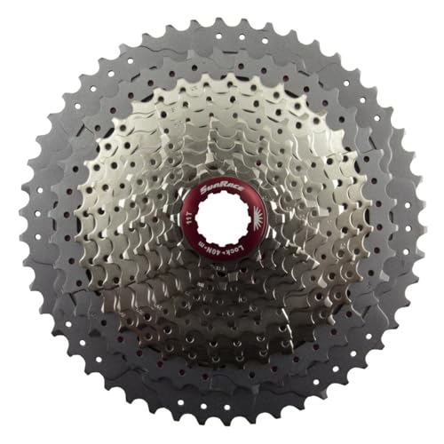 SUN RACE CSMX80 11-Speed Cassette 11-50T. Metallic, Adultos Unisex, Plateado, ESTANDAR