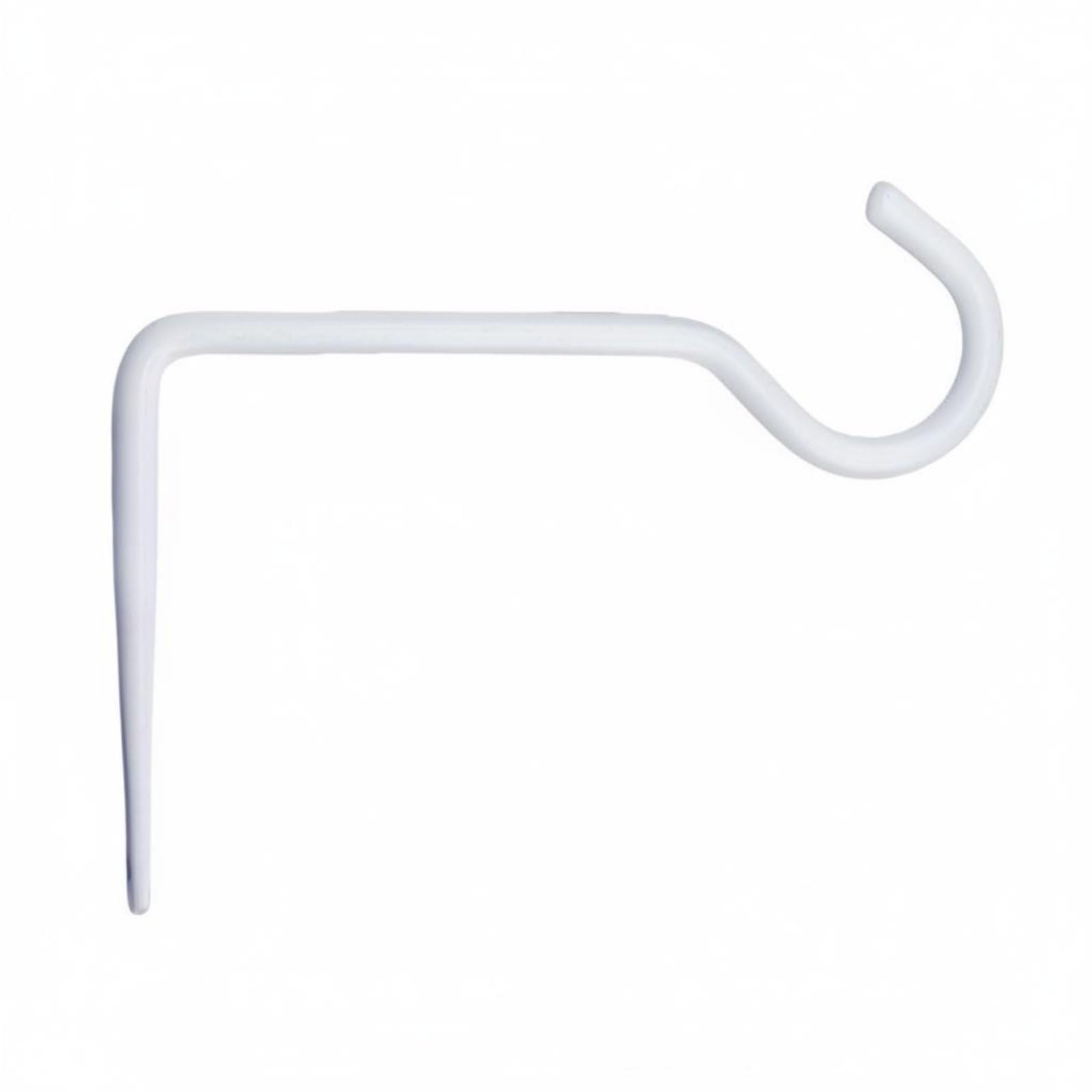 Metal Wall Mounted Plant Hook Outdoor Use Plant Hanger Hook Rust Resistant Garden Hardware for Balcony, White, 10-15cm-image-24