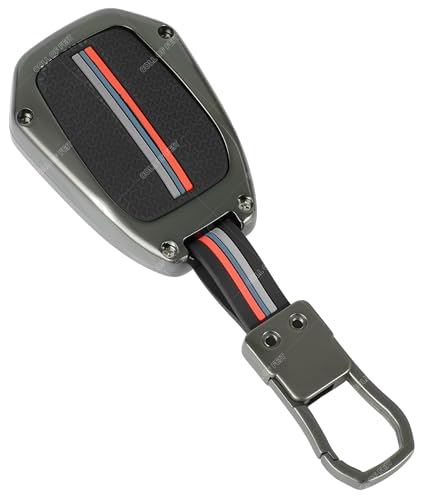 Image of Coll of Fest Premium Metal Silicon Key Cover Compatible with Renault Kiger | Kwid | Duster 2016 | Triber 2 Button Smart Key Cover Metal and Silicon Protection Glow in the Dark