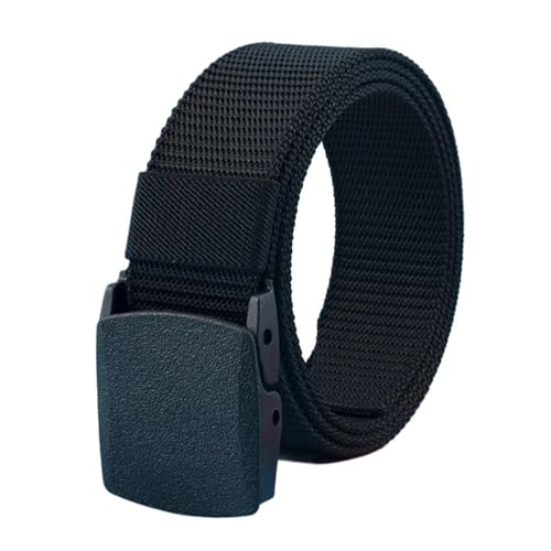 Men Female Belts Nylon Adjustable Belt Outdoor Travel Waist Belt With Plastic Buckle For Pants 120cm