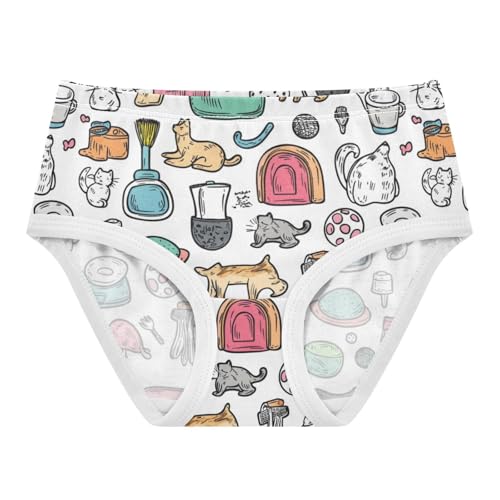ZZKKO Pet Toys Girls Underwear Toddler Panties for Girls Comfort Brief Size 8Y