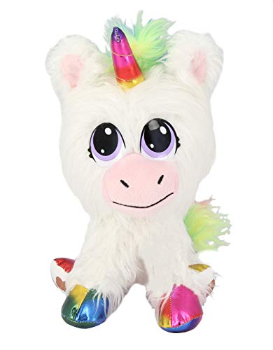Juguetes de Bauer 'Rescue Runts', unicornio (18013): tu nueva mascota para adoptar, cuidar y amar, peluche de color blanco, aprox. 23 cm. , color/modelo surtido