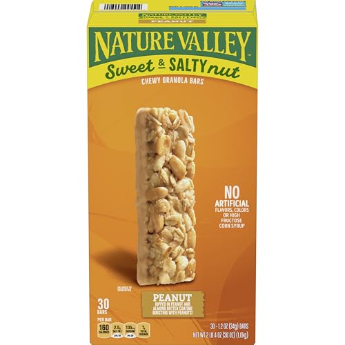 Nature Valley Sweet and Salty Granola Bars, Peanut, 30 Bars, 36 OZ
