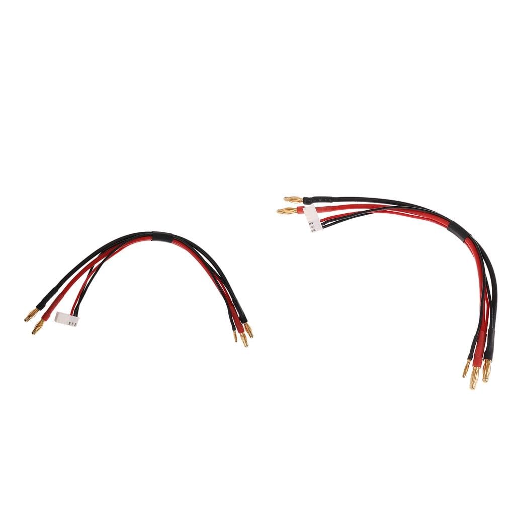 MERISHOPP 4 mm Banana Male Plug to 4.0mm Bullet Male Connector Plus 2S Charging Cable-image-49
